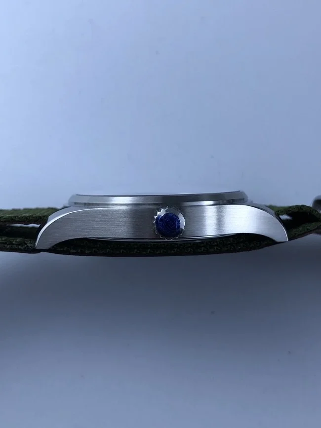 IWC 마크18 트리뷰트 블랙다이얼 그린 나일론