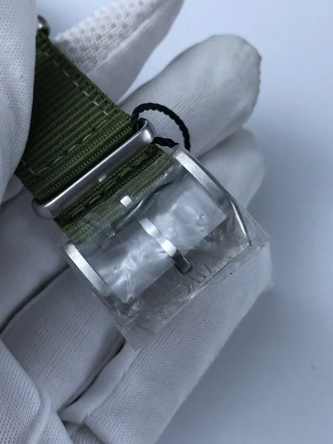 IWC 마크18 트리뷰트 블랙다이얼 그린 나일론