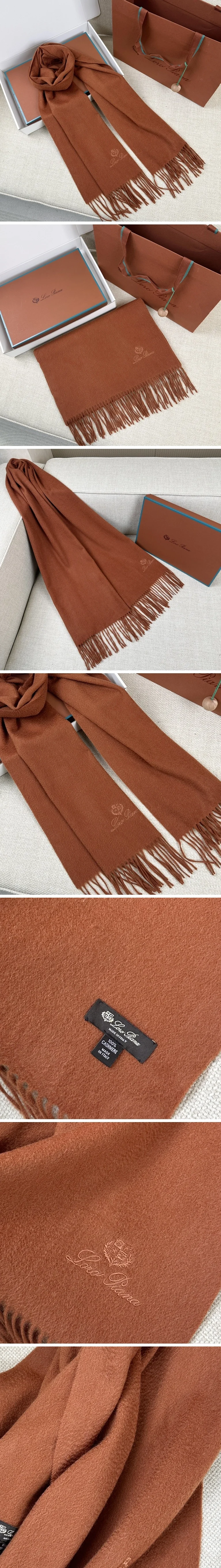 로로피아나 캐시미어 100% 머플러 카멜