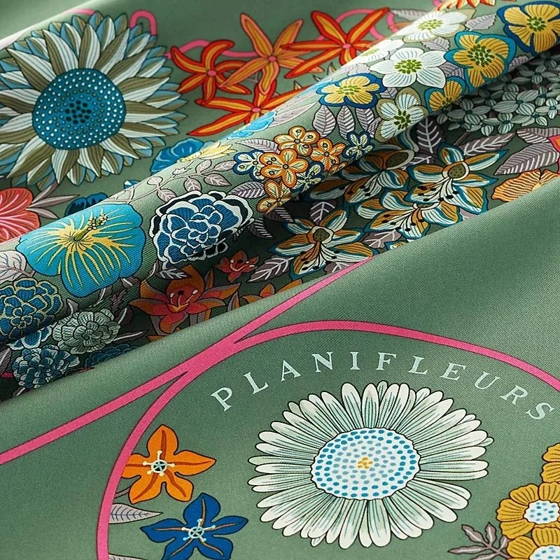 에르메스 플랑플뢰르 90 베르트 아망데 스카프