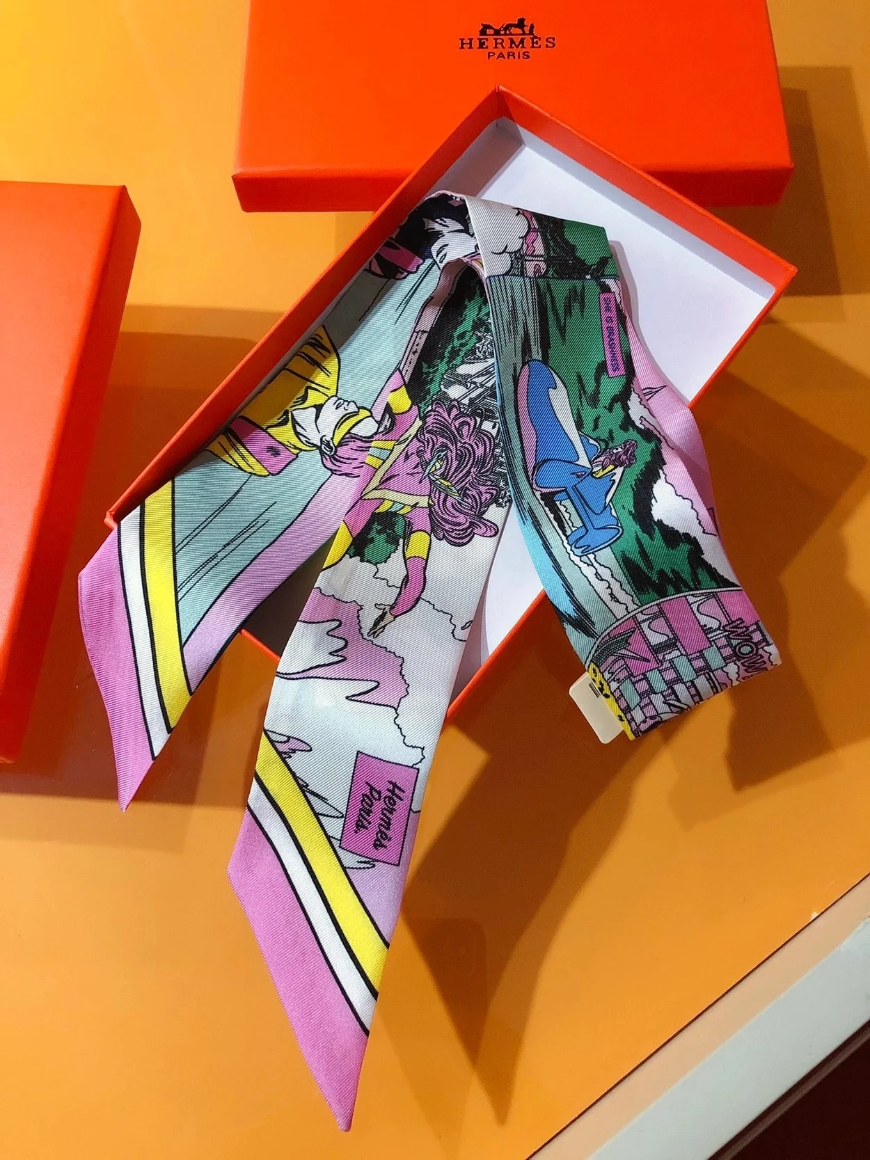 에르메스 WOW 트윌리 핑크