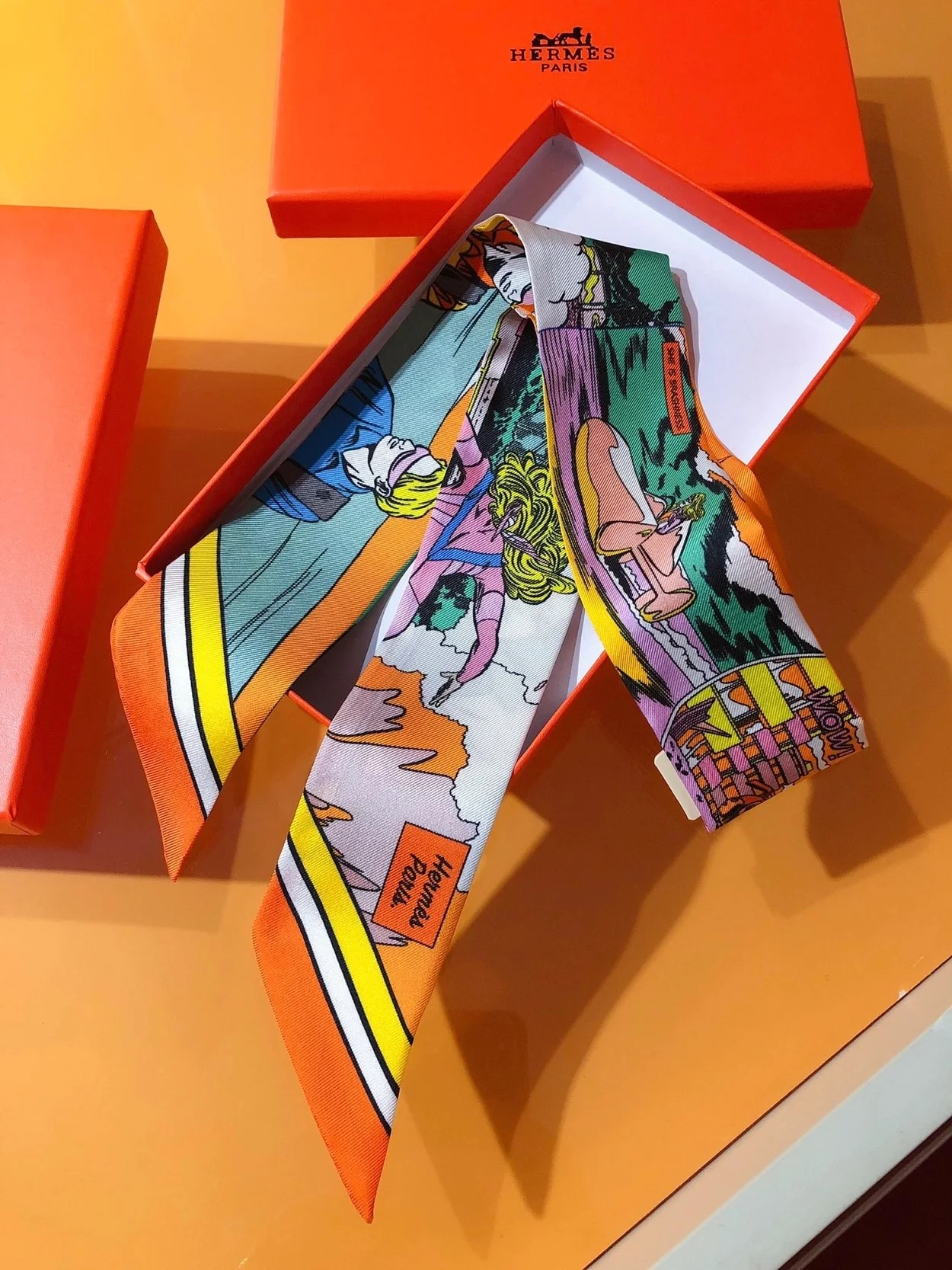 에르메스 WOW 트윌리 오렌지