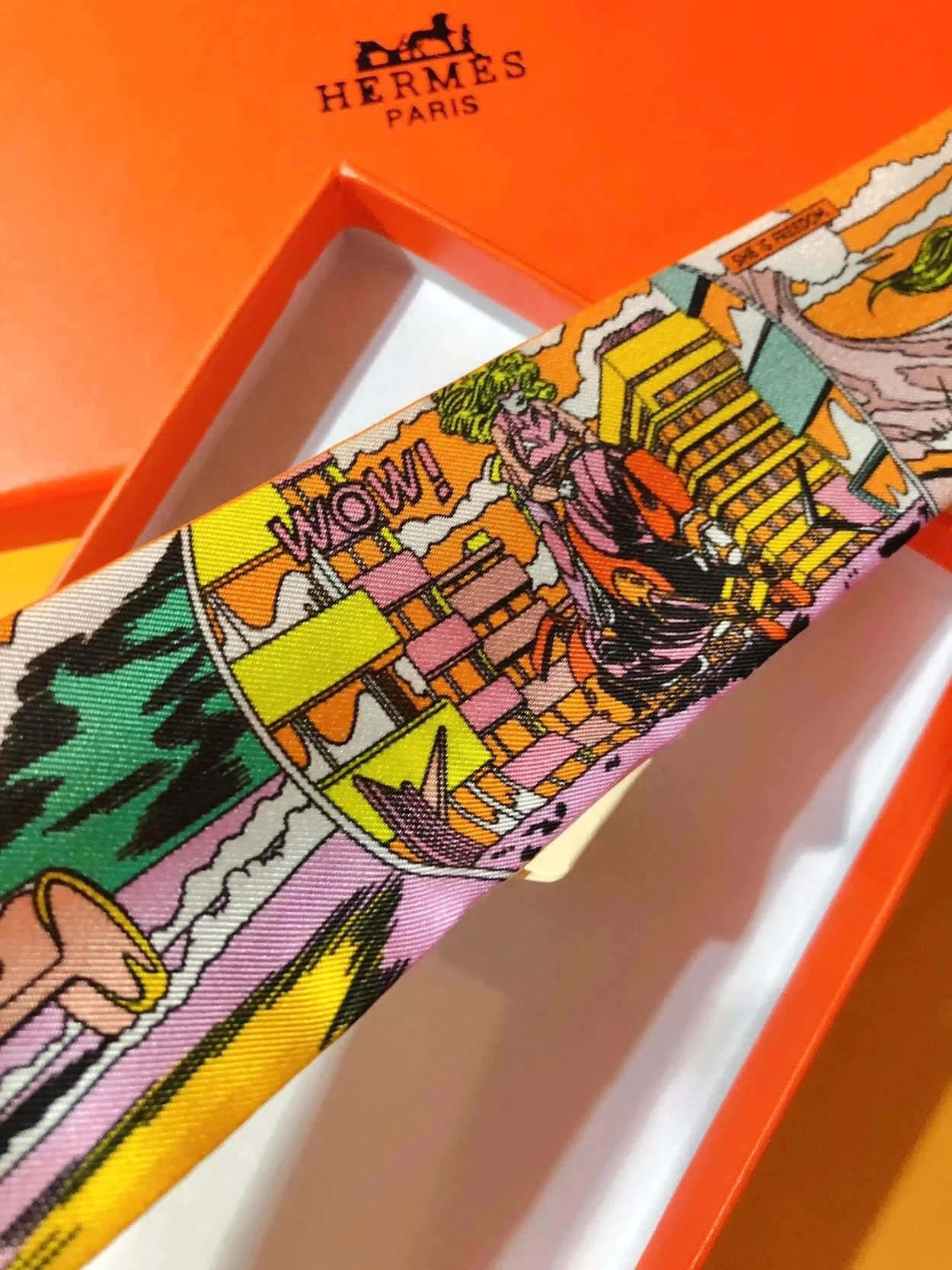 에르메스 WOW 트윌리 오렌지