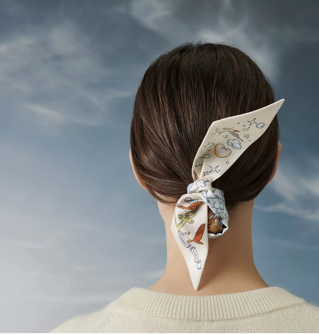 에르메스 Sur Mon Nuage 트윌리 화이트