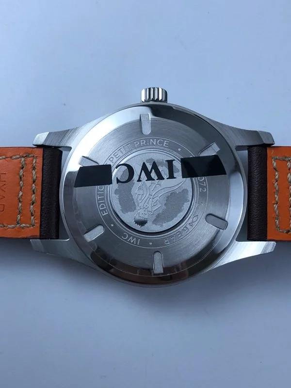 IWC 마크18 블루다이얼 브라운 가죽스트랩