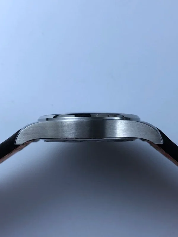 IWC 마크18 블루다이얼 브라운 가죽스트랩