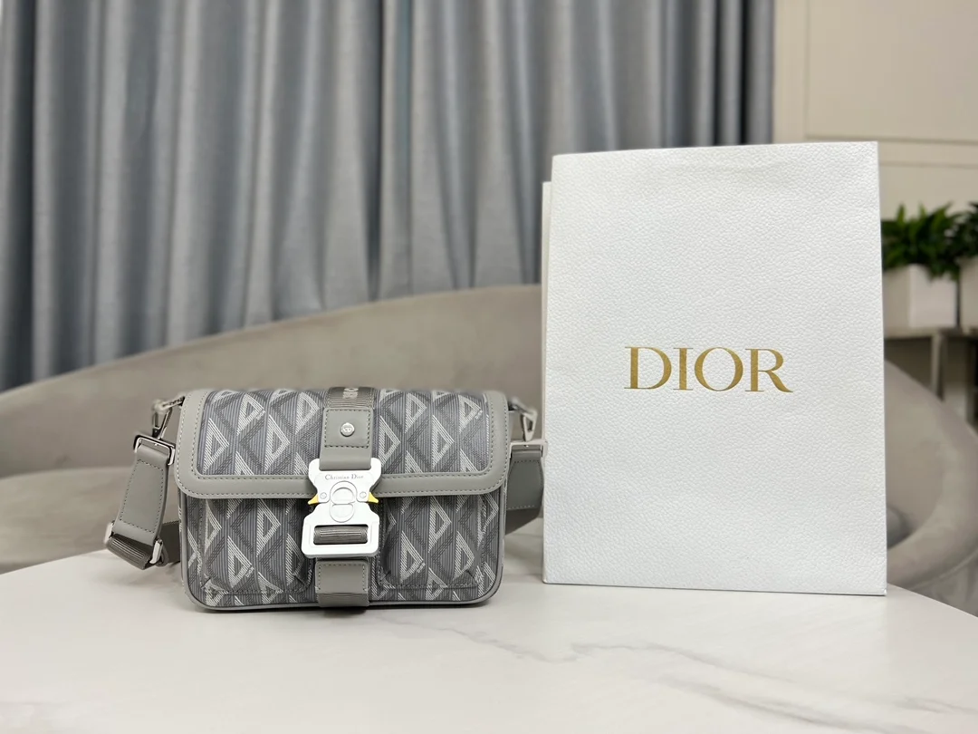 디올 다이아몬드 힛 더 로드 메신저 백 그레이