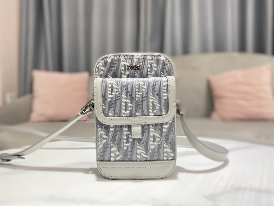 디올 힛 더 로드 버티컬 파우치 그레이