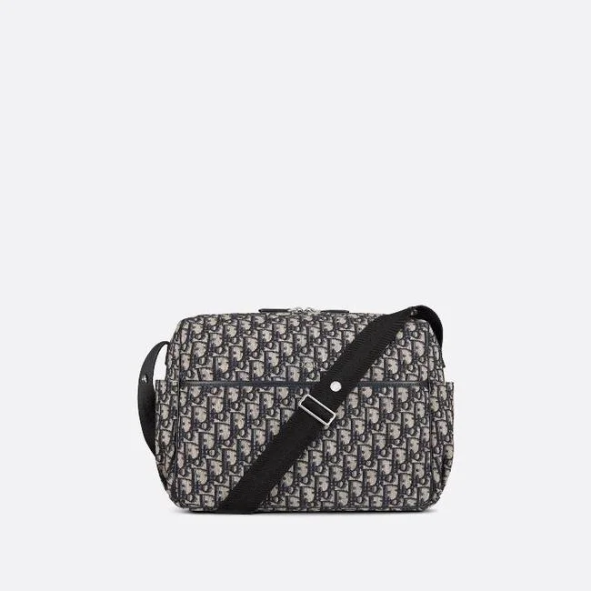 디올 오블리크 프린트 캔버스 백