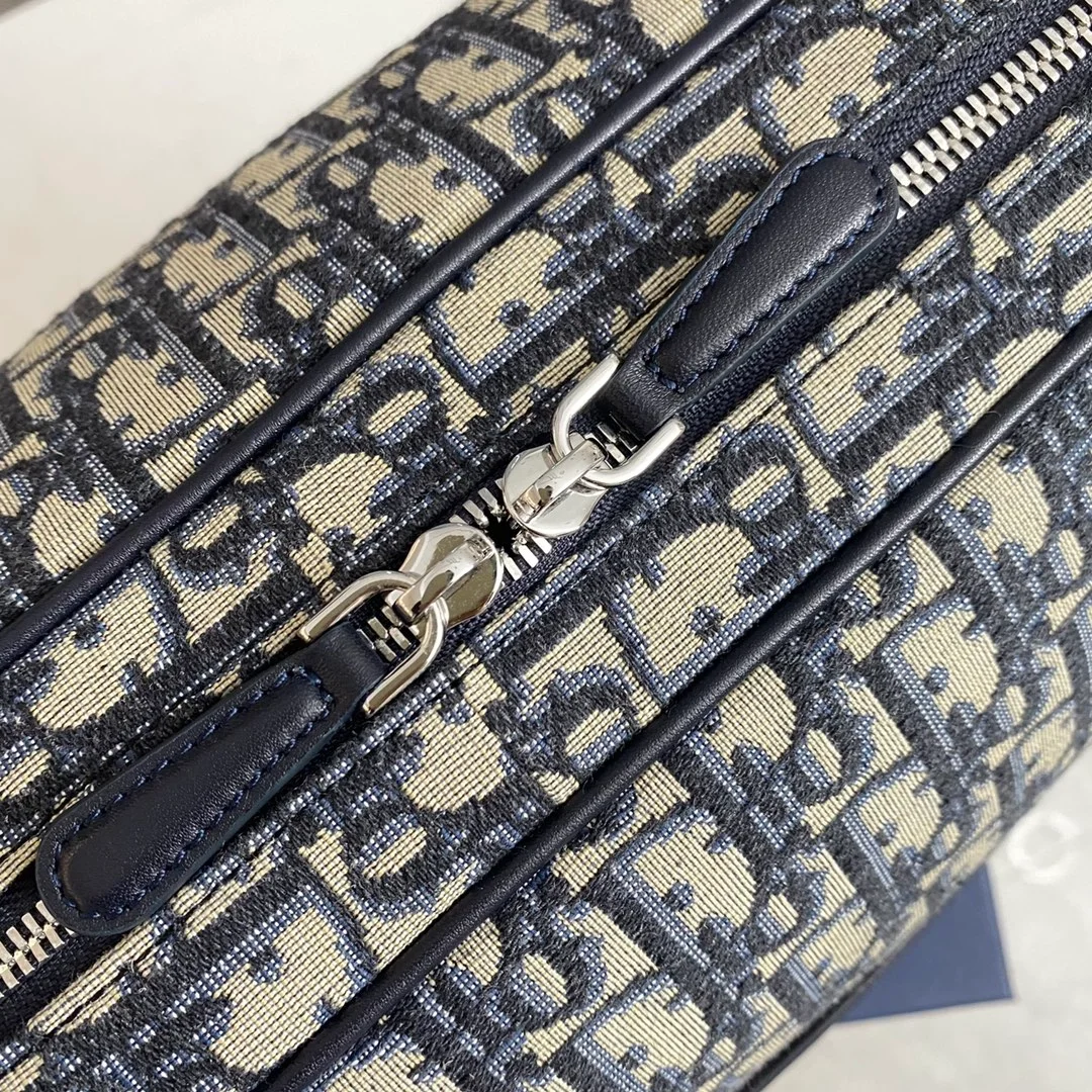 디올 오블리크 프린트 캔버스 백