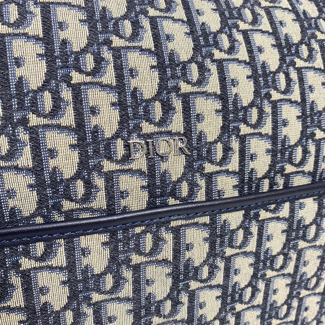 디올 오블리크 프린트 캔버스 백