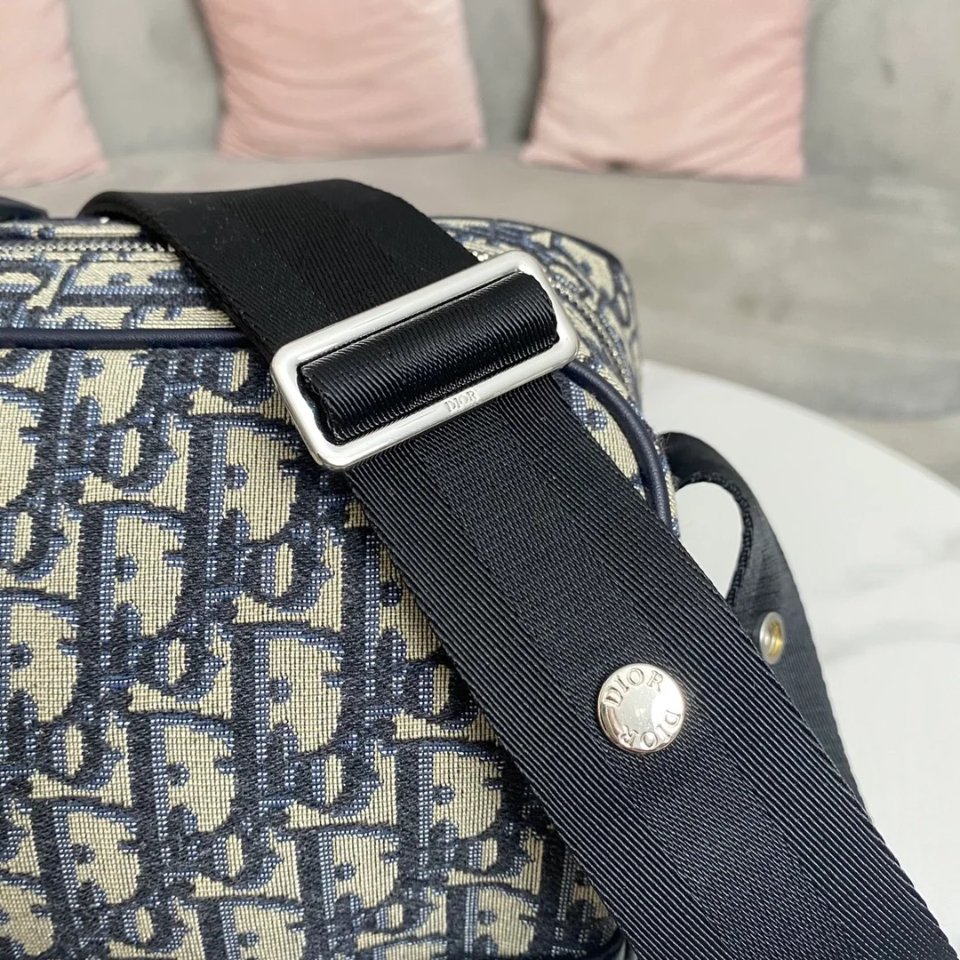 디올 오블리크 프린트 캔버스 백