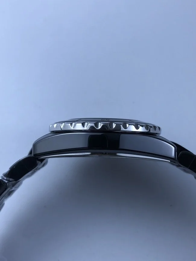 샤넬 블랙 세라믹 다이아 인덱스 33mm