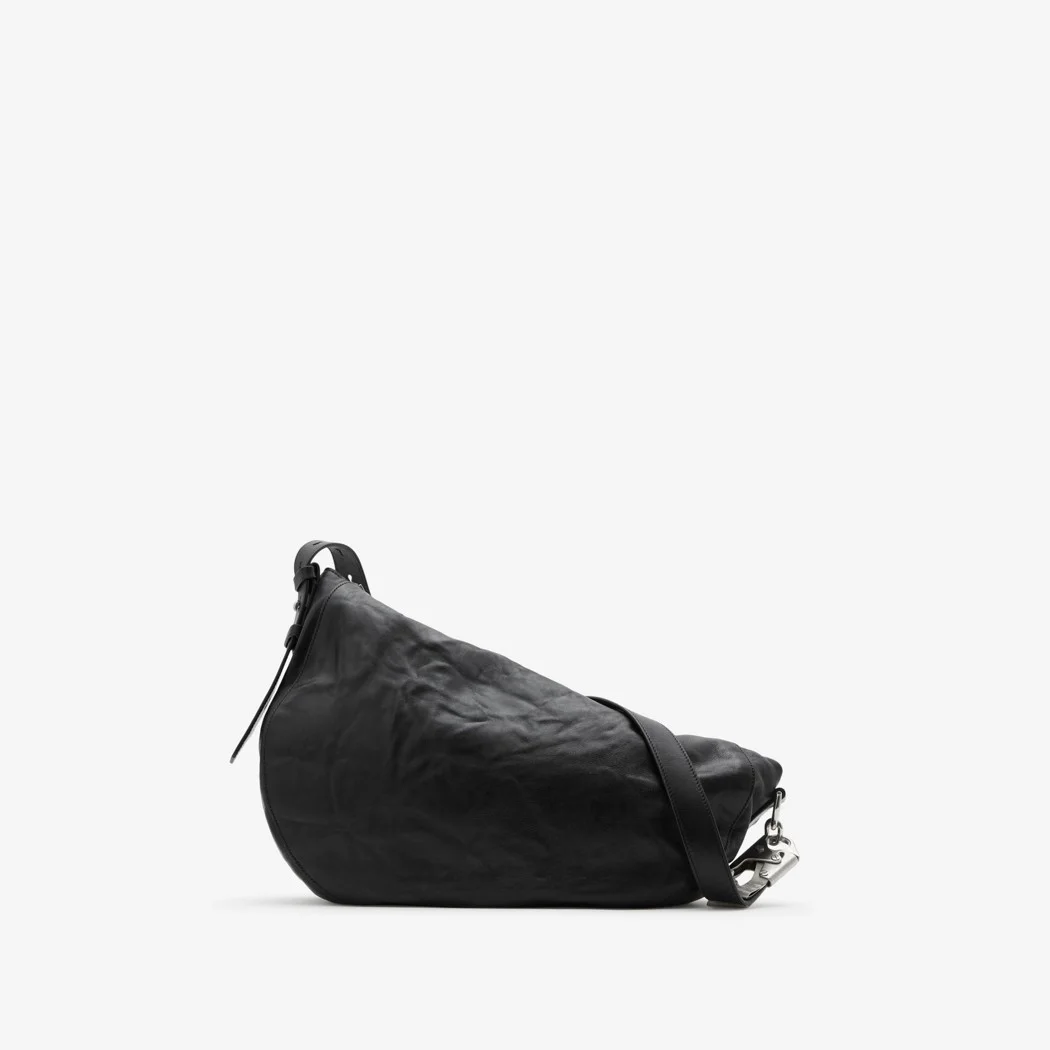 버버리 미디엄 나이트백 실버블랙