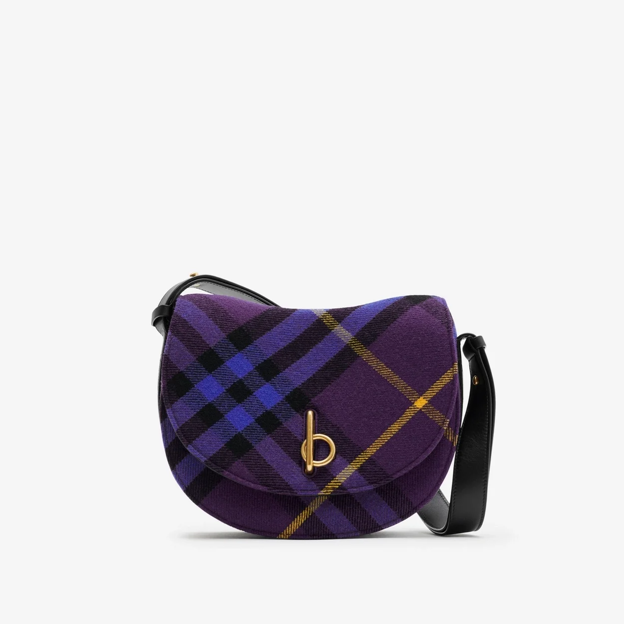 버버리 미디엄 로킹 홀스백 퍼플