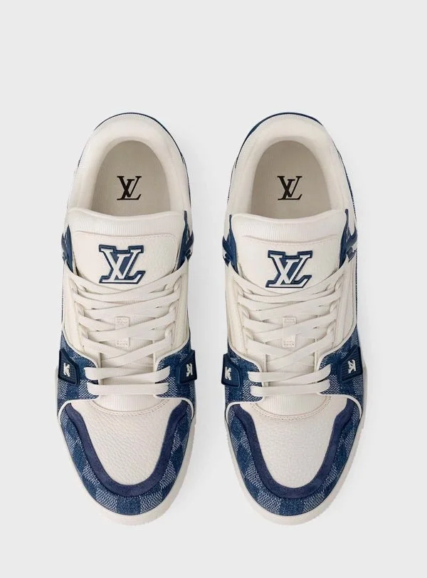 루이비통 트레이너 스니커즈 다미에 블루