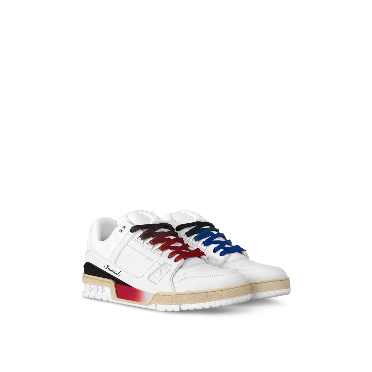 루이비통 LV 트레이너 스니커즈 레드 블루