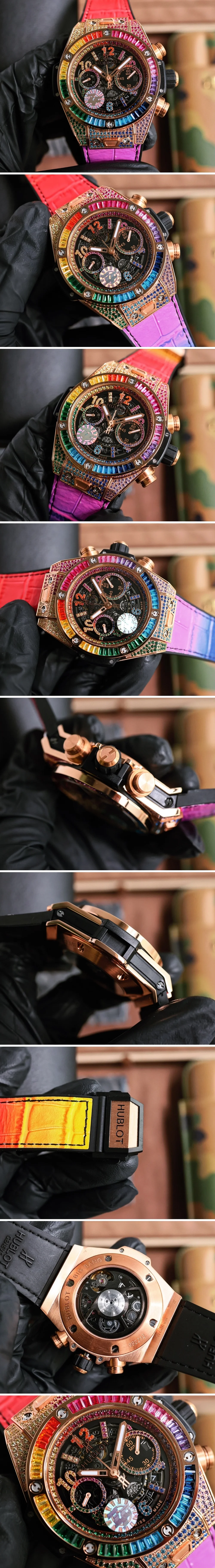 위블로 빅뱅 유니코 1242 Unico 골드 45.5mm