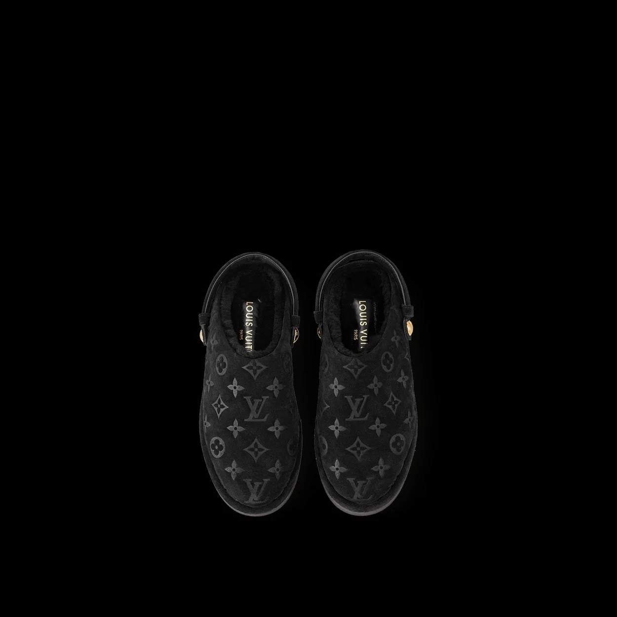 루이비통 아스펜 플랫폼 클로그 블랙