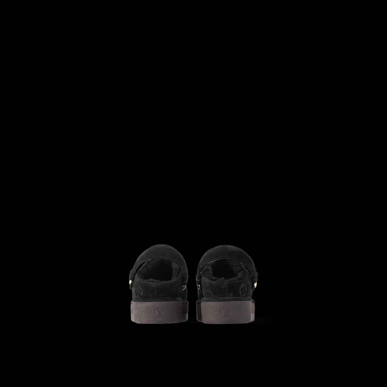 루이비통 아스펜 플랫폼 클로그 블랙