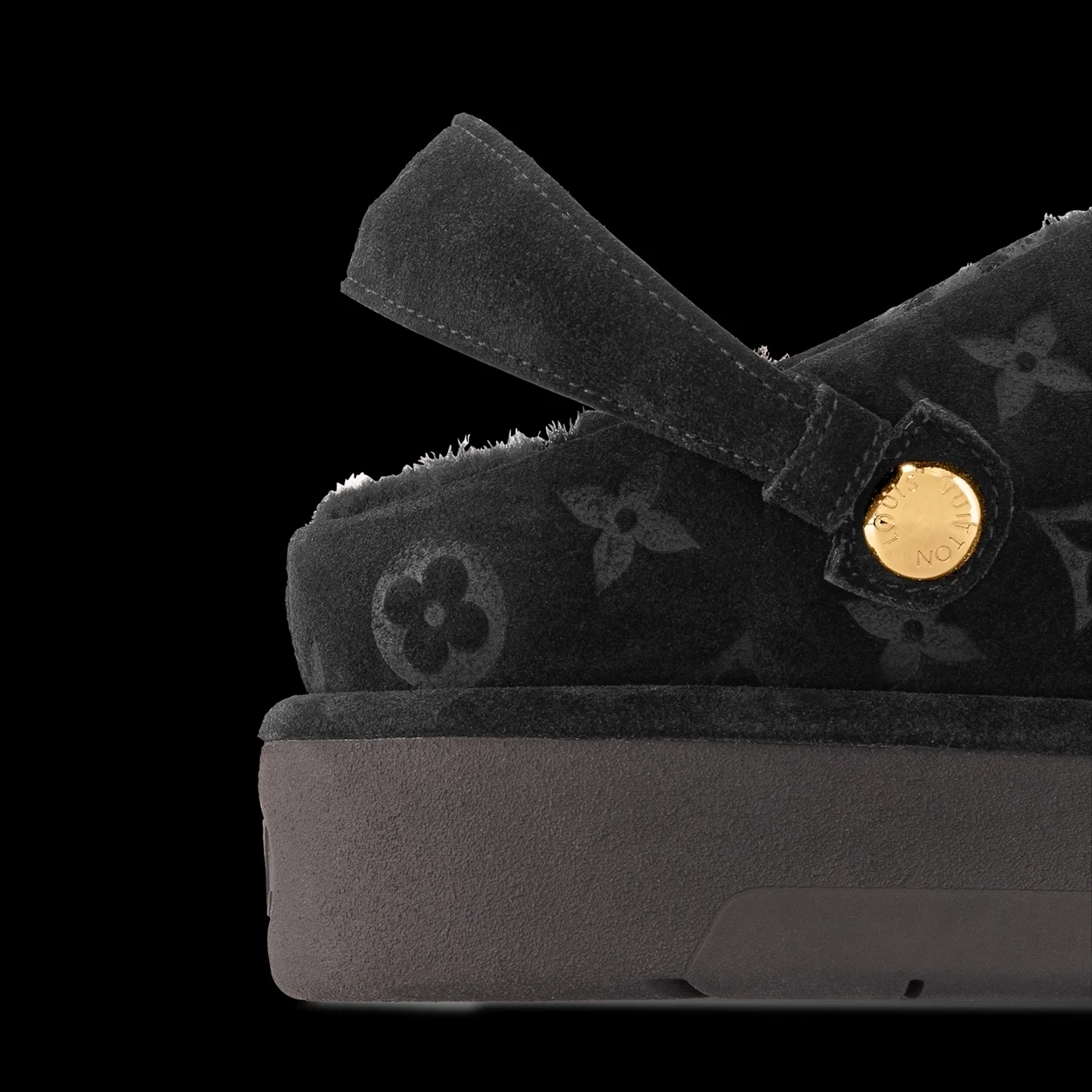 루이비통 아스펜 플랫폼 클로그 블랙