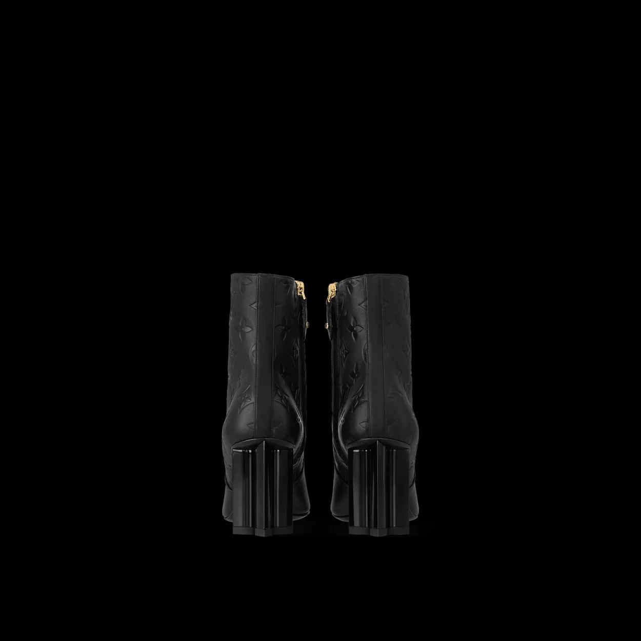 루이비통 실루엣 앵클 부츠 블랙