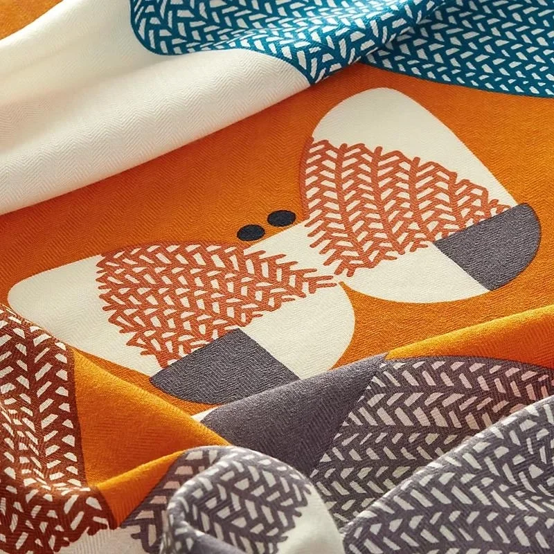 에르메스 Mon Premier Galop 140 오렌지 스카프