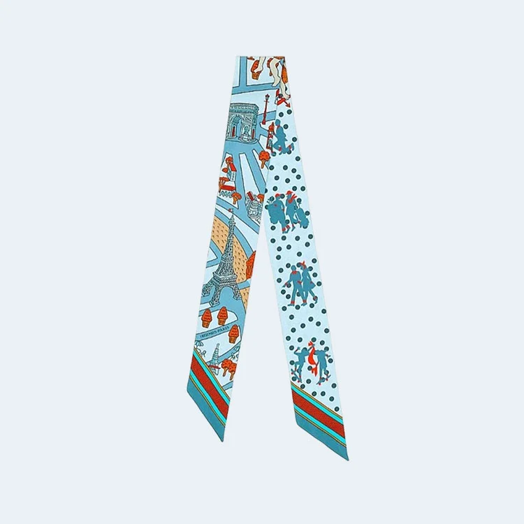 에르메스 Les Nouveaux Amoureux de Paris 트윌리 스카이블루