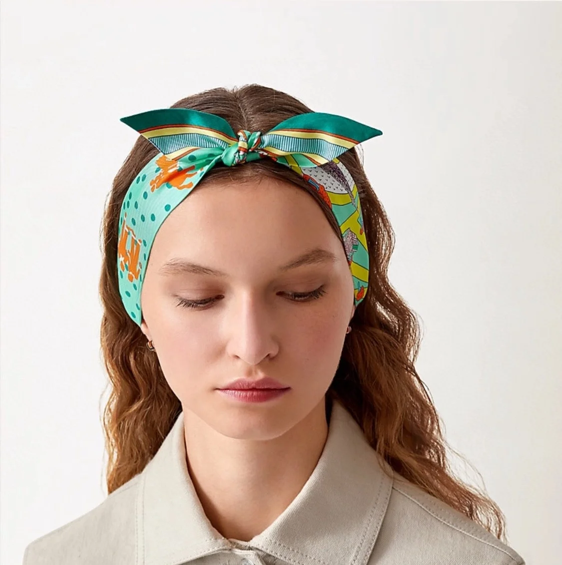 에르메스 Les Nouveaux Amoureux de Paris 트윌리 그린