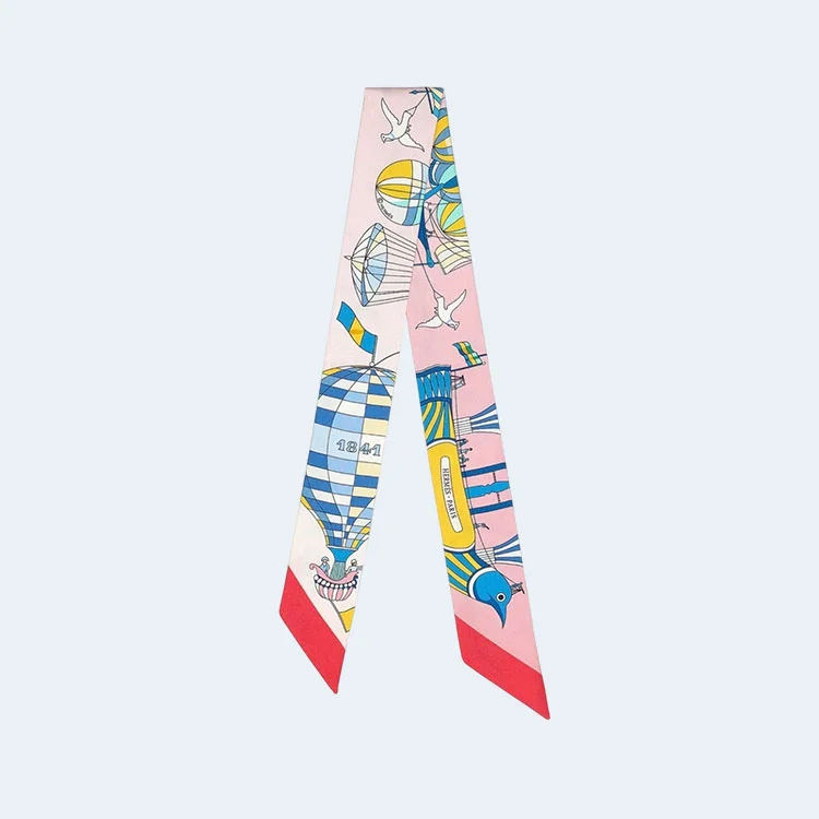 에르메스 Les Folies du Ciel 트윌리 핑크