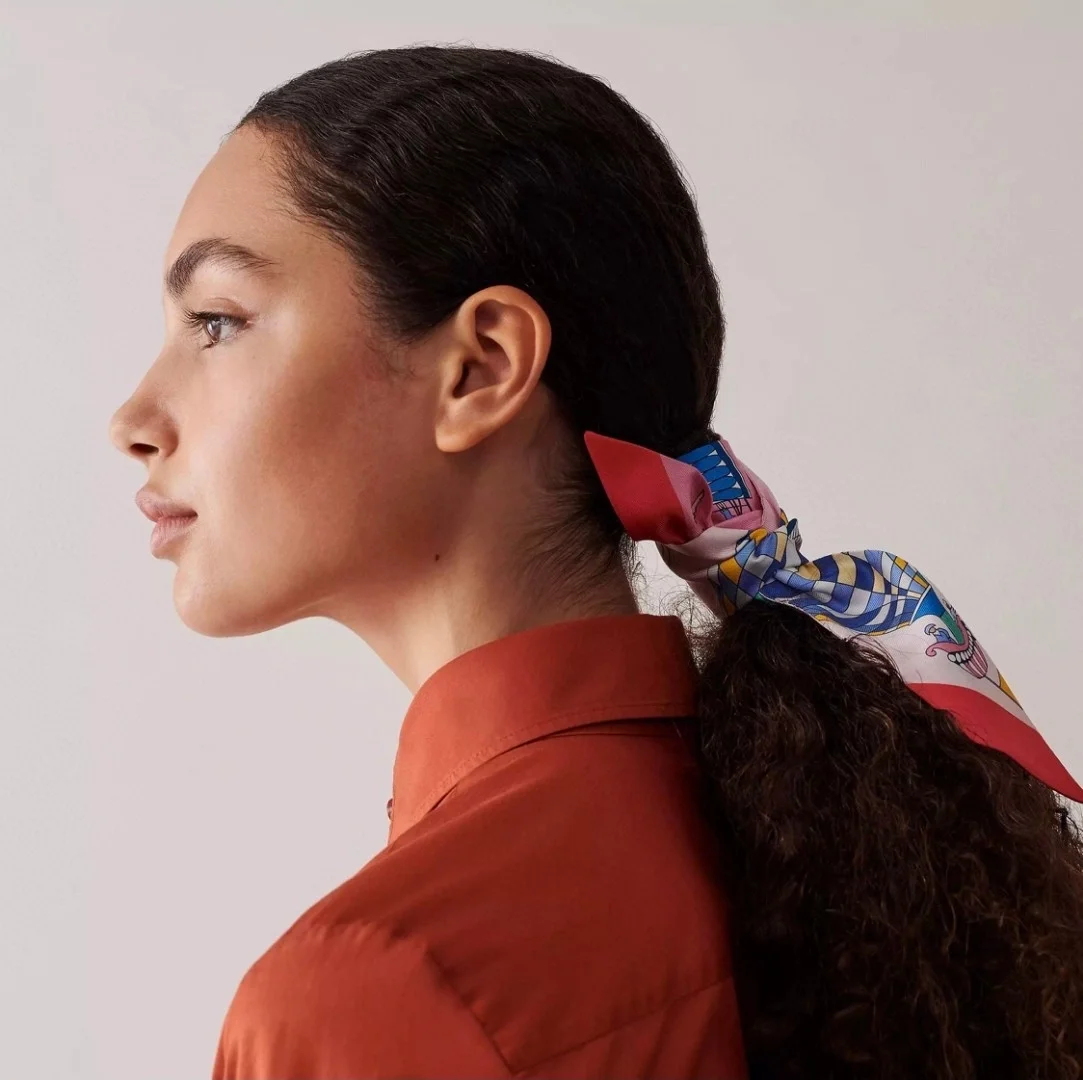 에르메스 Les Folies du Ciel 트윌리 핑크