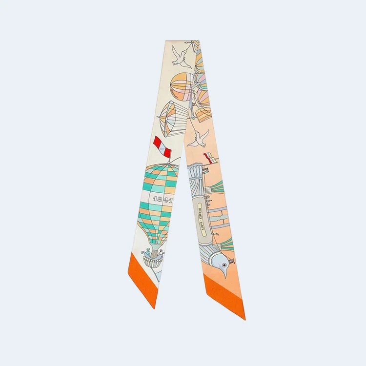 에르메스 Les Folies du Ciel 트윌리 오렌지