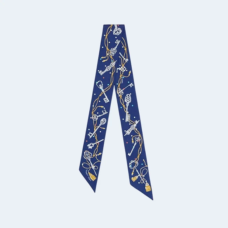 에르메스 Les Cles a Pois 트윌리 블루