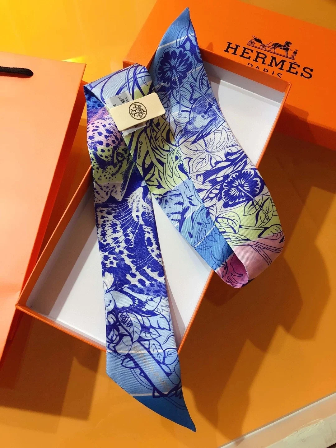 에르메스 Jungle Love Love 트윌리 블루