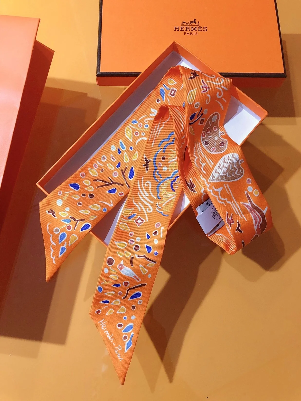 에르메스 Isola Di Primavera 트윌리 펌킨