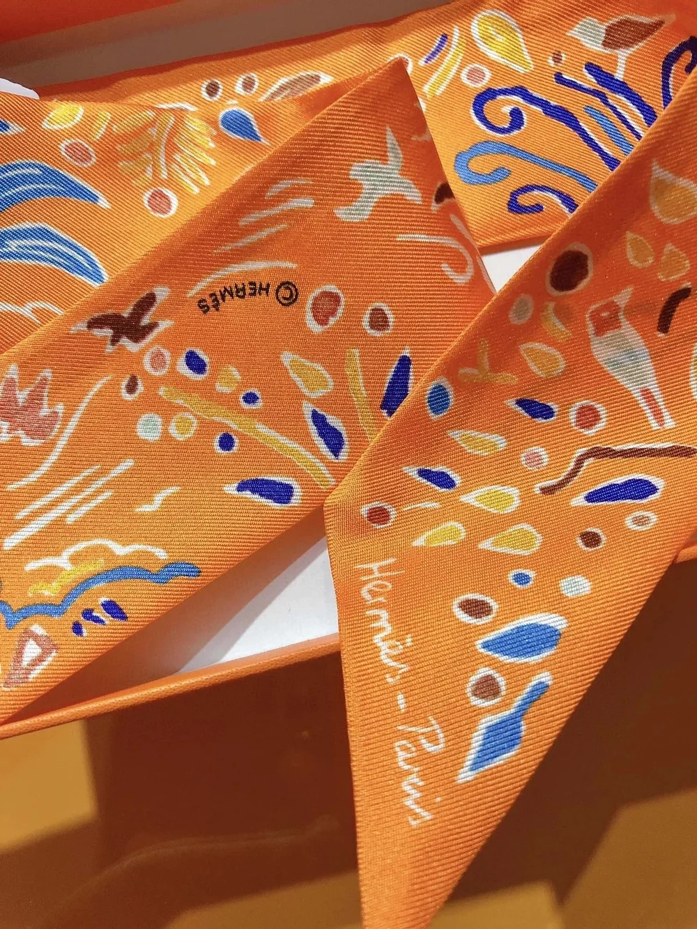 에르메스 Isola Di Primavera 트윌리 펌킨