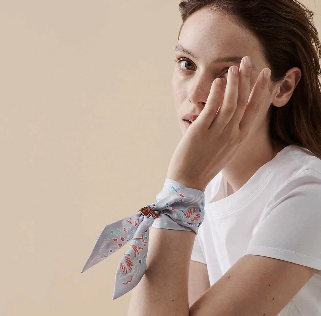 에르메스 Isola Di Primavera 트윌리 그레이