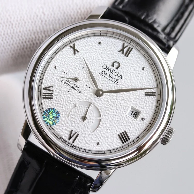 오메가 de ville  화이트 39mm