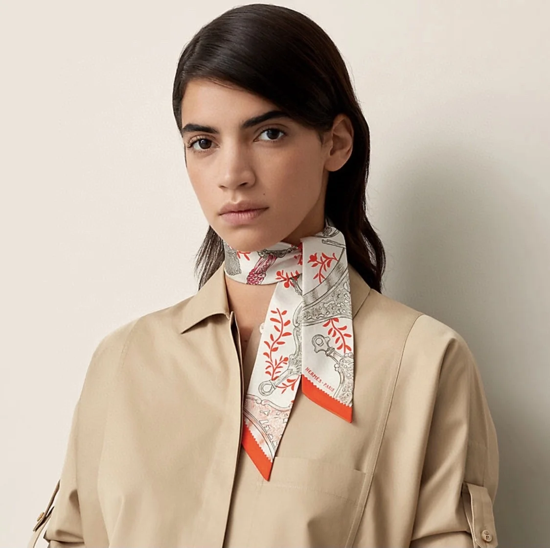 에르메스 Etriers Remix 트윌리 크림