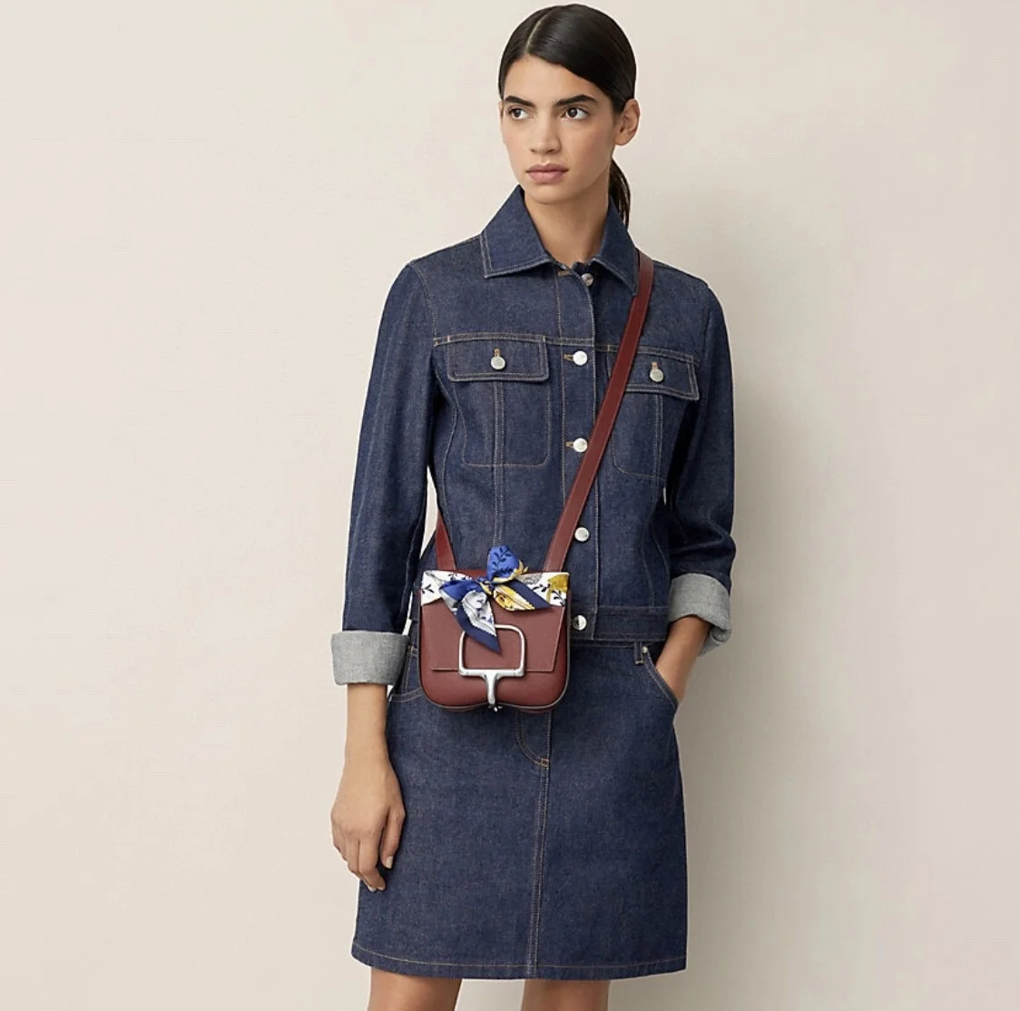 에르메스 Etriers Remix 트윌리 블루