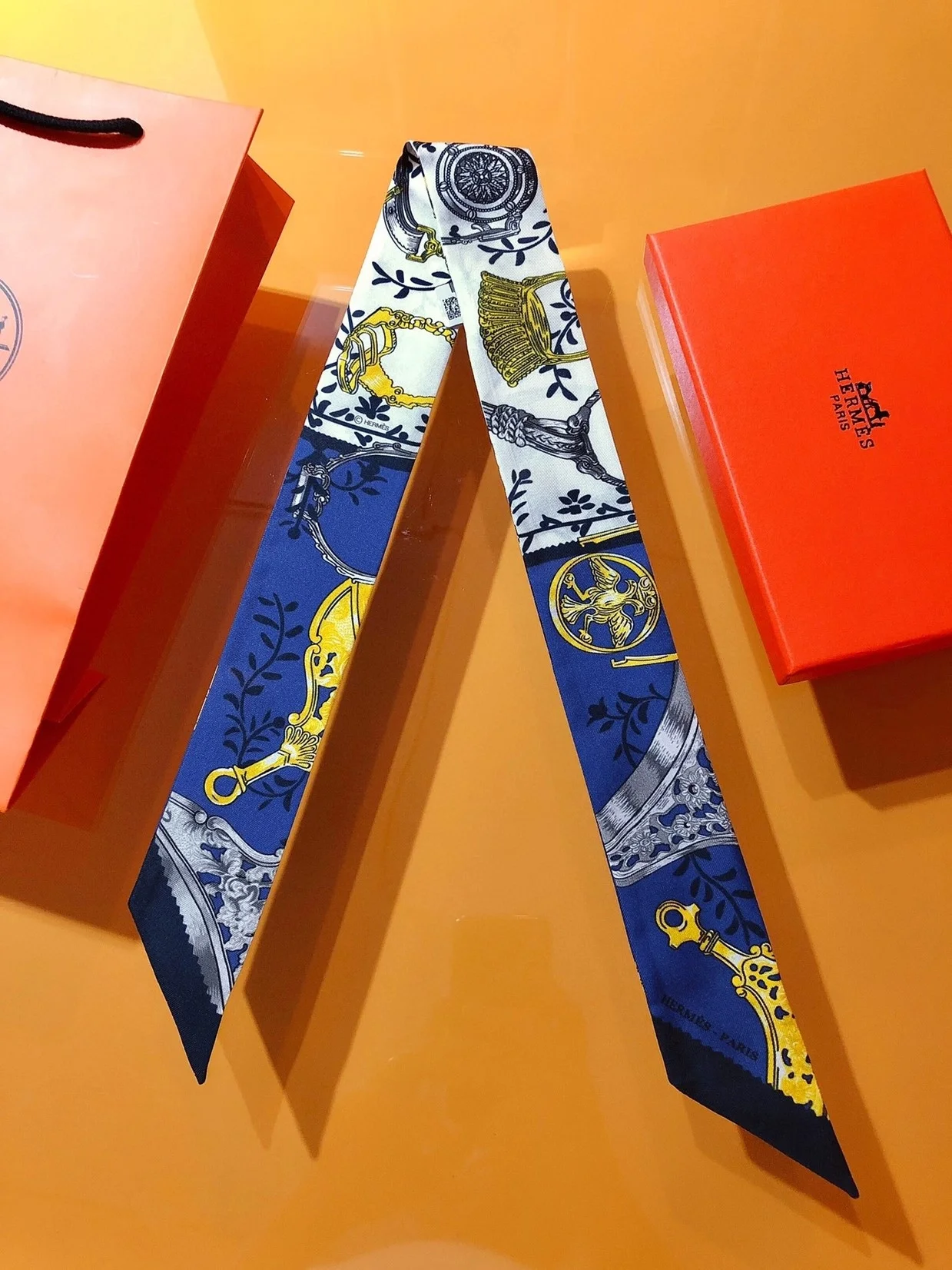 에르메스 Etriers Remix 트윌리 블루