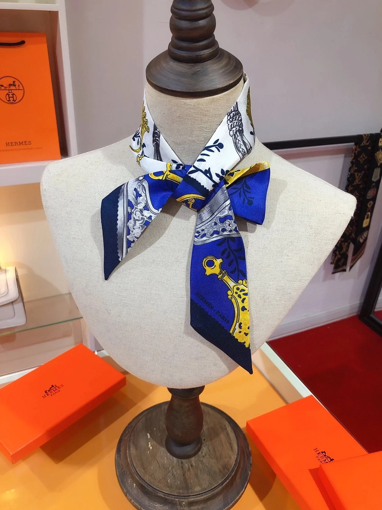 에르메스 Etriers Remix 트윌리 블루