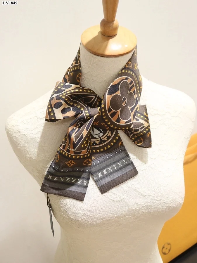 루이비통 월드 브라운 실크 스카프 M70853