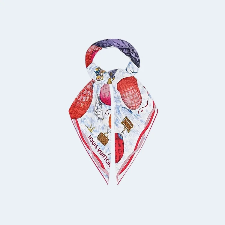 루이비통 업 앤드 어웨이 스퀘어 90 블루 스카프