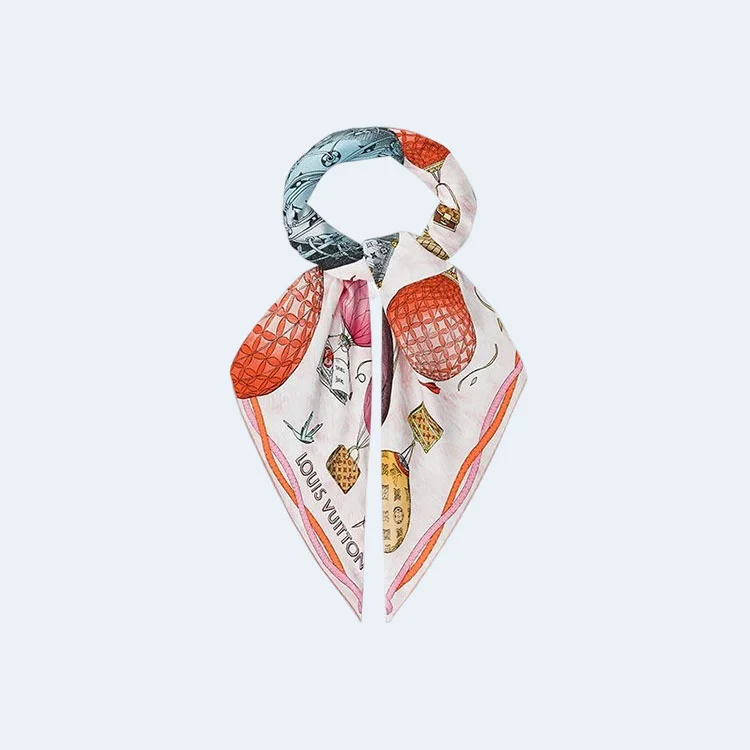 루이비통 업 앤드 어웨이 스퀘어 90 로즈 클레르 스카프