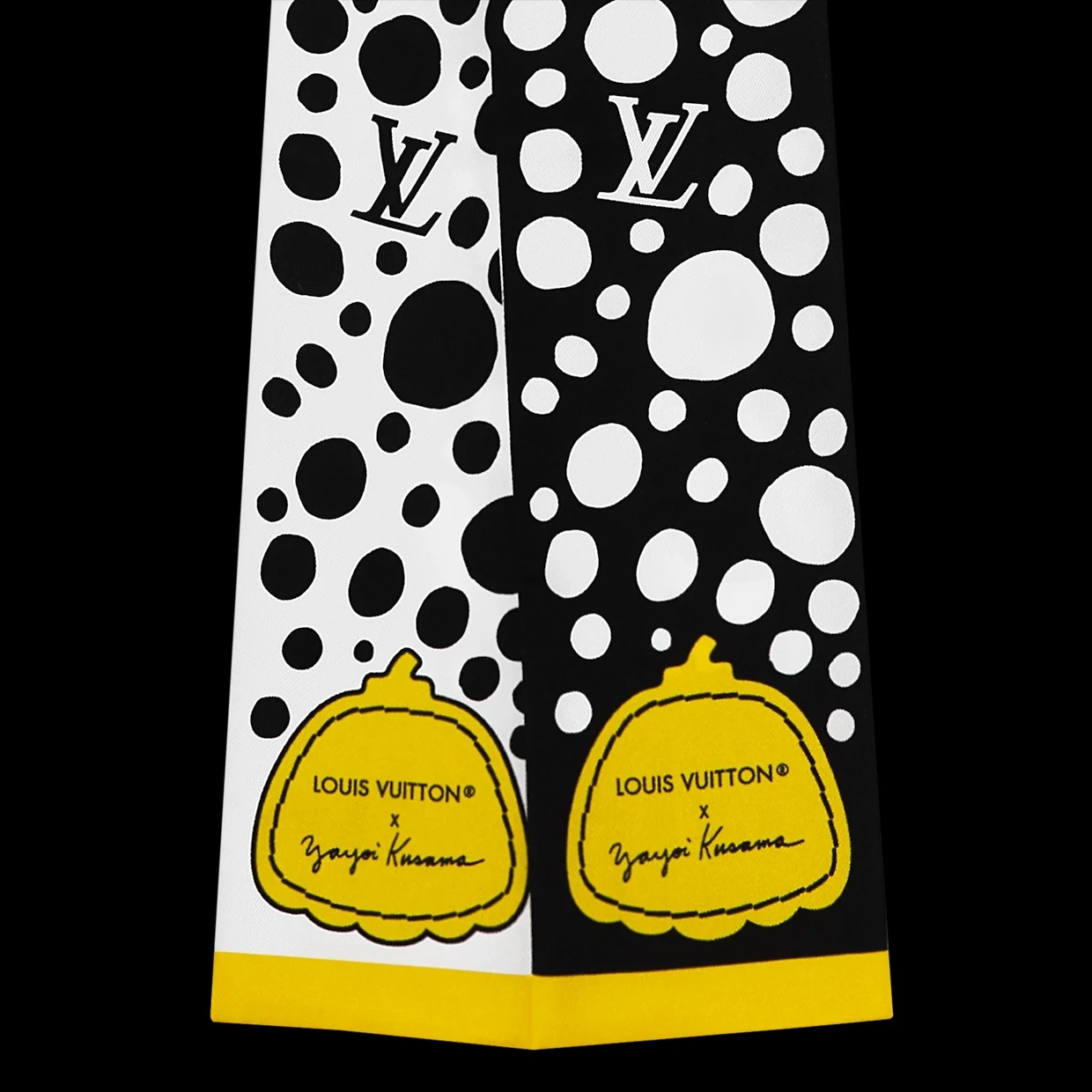 루이비통 블랙 앤 화이트 방도 스카프 M78291