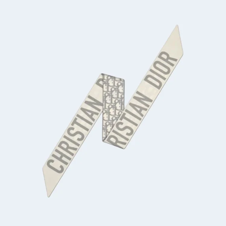 디올 오블리크 트윌리 그레이 미차 스카프