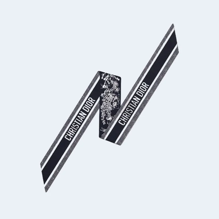 디올 블랙 투왈 드 주이 플라워 미차 스카프