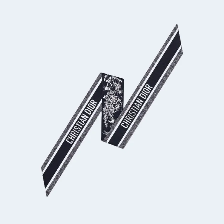 디올 블랙 투왈 드 주이 플라워 미차 스카프