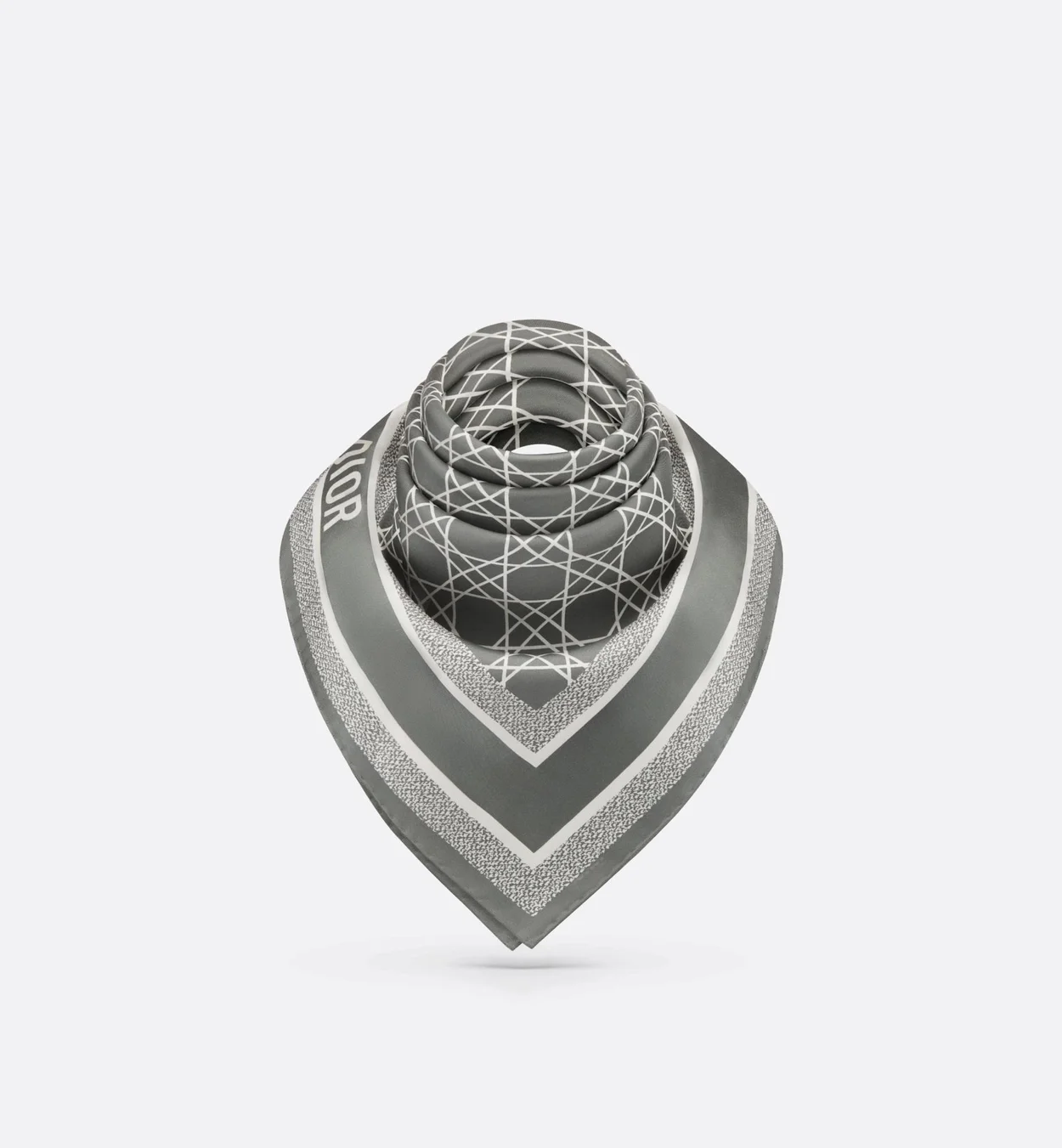 디올 까나쥬 90 스퀘어 그레이 스카프